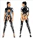 Black Dominatrix Bodysuit Dress Corset Thong Catsuit Costume