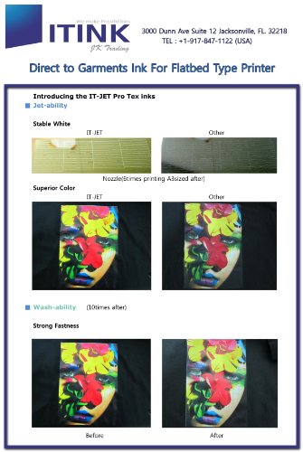 2 Liter White INK DTG Viper Dupont Style Textile Ink Direct to Garment Printers