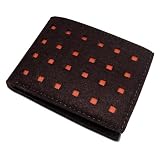 ECO-Felt DataSafe RFID Shieling Security Bi-fold Wallet (Chocolate/Orange)