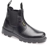 Capps LH829 Antistatic Sole Black Grain Leather Safety Dealer Boot With Steel Toe Caps