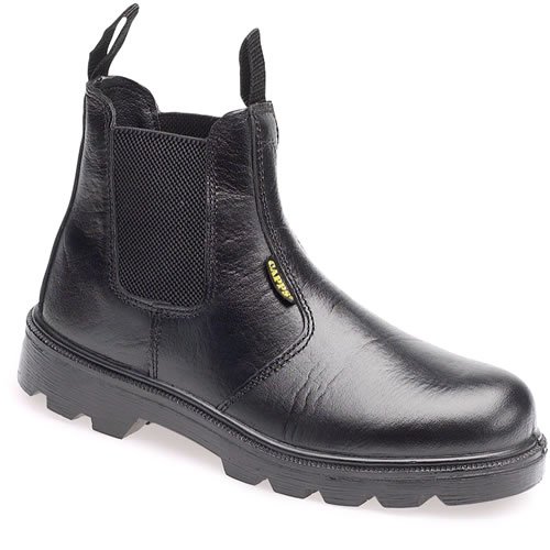 Capps LH829 Antistatic Sole Black Grain Leather Safety Dealer Boot With Steel Toe Caps
