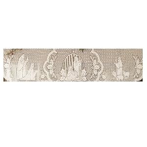 Heritage Lace Silent Night 20-Inch by 90-Inch White Mantle Scarf
