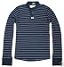 Abercrombie & Fitch Mens Long Sleeve Navy Striped Henley T-Shirt