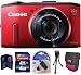 Canon PowerShot SX280 HS 12.1 MP CMOS Digital Camera (Red) + Transcend 4GB Kit - Brand New USA Warranty