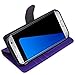 Galaxy S7 Edge Case, Tauri [Stand Feature] Wallet Leather Case with Stand, ID & Credit Card Pockets Flip Cover For Samsung Galaxy S7 Edge - Purple