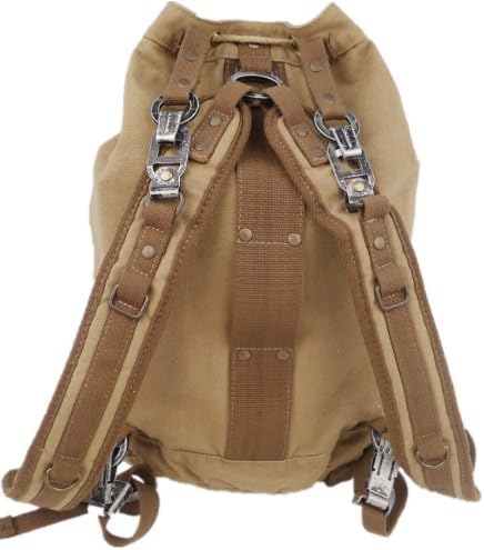 16" Rock Round Style Canvas Backpack C07.Khaki
