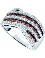 1.52ctw Brown Diamond Fashion Band 14K White Gold