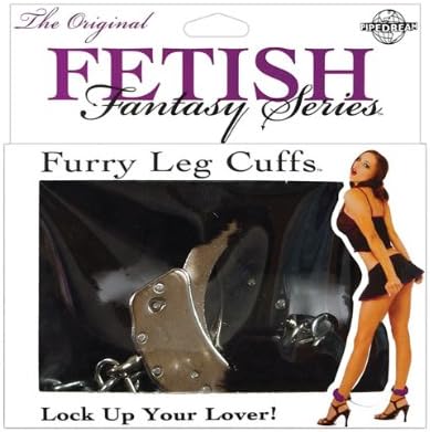 Fetish Fantasy Series Furry Leg Cuffs - Black