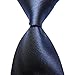 Classic Woven Men's Ties Neckties for Wedding Party Dress (Solid Navy Blue)