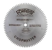 Forrest CM10806105 Chopmaster 10-Inch 80 Tooth ATBR Miter and Radial Saw Blade with 5/8-Inch Arbor