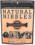 Natural Nibbles Salmon Dog Treat with Omega 3 & 6 Fatty Acids,  10-3-Ounce Resealable Bags (Pack of 2)