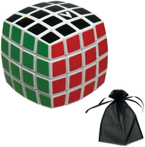 V-Cube 4 White Multicolor Cube (Pillowed) W/free Storage Bag