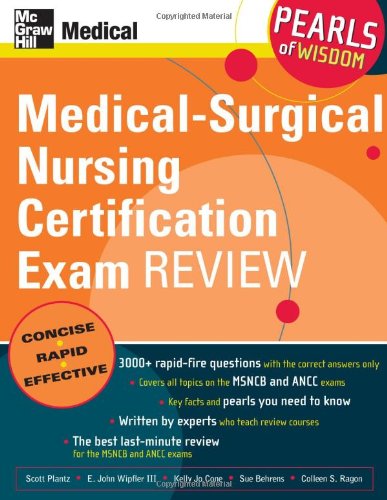 cheap Medical-Surgical Nursing Certification Exam Review: Pearls of Wisdom