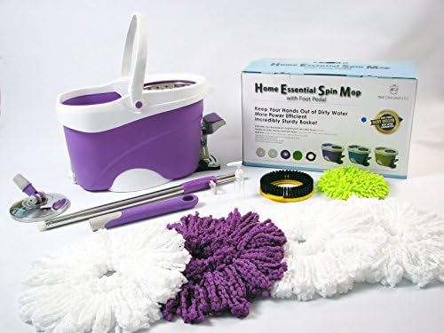 2016 New Home Essenial Spin Mop 10 pieces Set ** BEST VALUE IN THE MARKET !!** (Lavender)