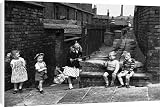 Canvas Prints of Children playing in a back alley - Salford, Manchester 1962 from Mary Evans