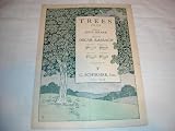 TREES OSCAR RASBACH 1922 SHEET MUSIC SHEET MUSIC 230