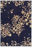 IMAGE OF Angela Adams 3V-04400 Angela Adams Tidal Pool Navy Contemporary Rug Size: 2'6