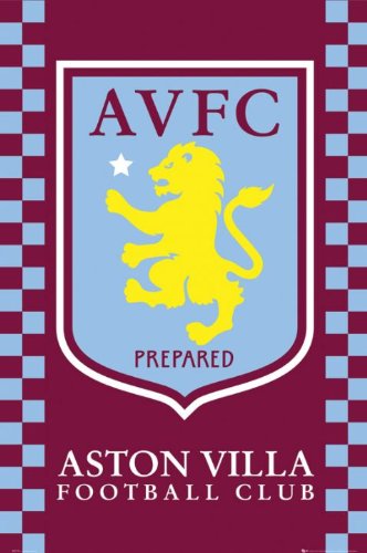 Football Posters: Aston Villa - Crest - 35.7'x23.8'