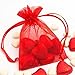 Adorox Kraft Boxes Cardboard Gift Box with Lids for Wedding Birthday Holiday Baby Shower Favor (RED, 3