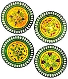Gathered Garden Fruit Plates Set 4