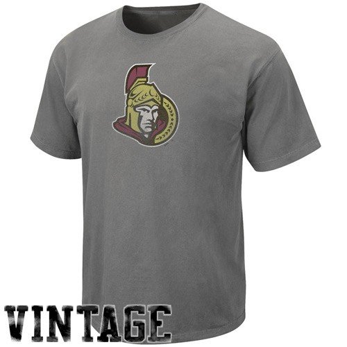 NHL Men's Ottawa Senators Big Time Play Short Sleeve Pigment Dye Tee (Pigment Pepper, XX-Large)