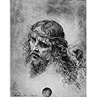 Leonardo da Vinci (Head of a dornengekronten Christ) Art Poster Print - 13x19