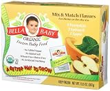 Bella Baby Organic Frozen Baby Food, Mix & Match Flavors (Pumpkin, Spinach, Apple), 9-Count, 1.5-Ounce Pouches (Pack of 4)