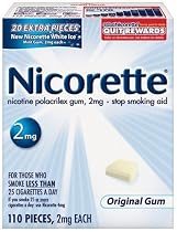 Nicorette Gum Starter Kit, 2 mg, 110 pieces (Original Flavor)