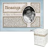 Set of 2 Children Christian Catholic Blessings First Communion Photo Frame for Boys and Girls