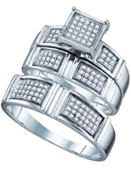 0.35CTW DIAMOND FASHION TRIO SET