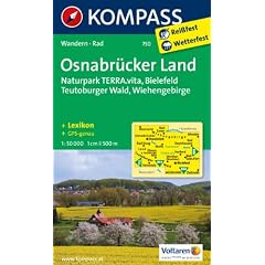 Osnabr�cker Land. Bielefeld - Wiehengebirge 1 : 50 000: Wandern / Rad. GPS-genau