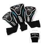 San Jose Sharks Contour Gollf Club HeadCover - 3 Pack