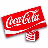 Produkt-Bild: Herding 619023516 Strandtuch Coca Cola "Schriftzug" / 75 x 150 cm