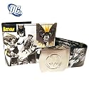 NEW BATMAN OUTSIDE PRINT WALLET & BELT GIFT SET MENS XMAS GIFTS DC COMICS