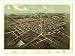 Historic Hillsdale, Michigan, c. 1866 (S) Panoramic Map Poster Print Reprint Giclee