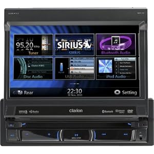 Clarion NZ501 6.5-Inch 2-DIN Multimedia Control Station with Touch Panel Control, USB and Built-In-Navigation/Bluetooth