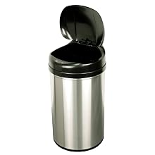 NST Nine Stars DZT-40-8 Infrared Touchless Automatic Motion Sensor Lid Open Trash Can, 10.6-Gallon