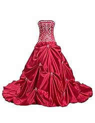 Vintage Beaded Pleated Taffeta Quinceanera Dress 