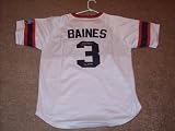 Harold Baines Autographed MLB Replica Throwback Jersey (Chicago White Sox)