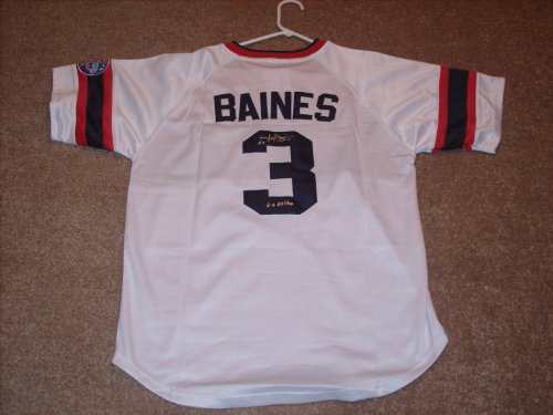 Harold Baines Autographed MLB Replica Throwback Jersey (Chicago White Sox)