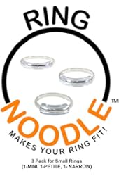 RING NOODLE for THIN rings (1-Mini, 1-Petite, 1-Narrow) Ring Size Reducer, Ring Guard, Ring Size Adjuster