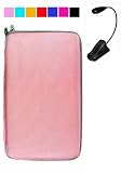 Hard Cube Carrying Case for E-Book Barnes and Nobles Nook + Black eLight (Pink)