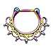 BodyJ4You Septum Clicker Lace Tribal 16G