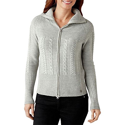 スマートウール アウター ニット&セーター SmartWool Ski Town Full-Zip Sweater Silver Gra [並行輸入品]