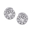 Sterling Silver 0.15 ct. Diamond Earring Jackets