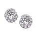 Sterling Silver 0.15 ct. Diamond Earring Jackets Sterling Silver 0.15 ct. Diamond Earring Jackets