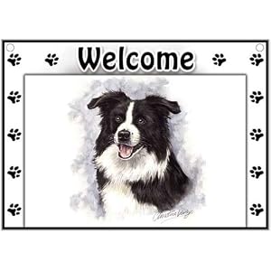 Border Collie Welcome Sign