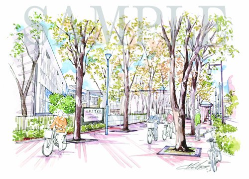 『首都大学东京?荒川キャンパス』の风景を风