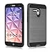 Alcatel One Touch Fierce XL Case, ZeopoCase 2-Piece Style Hybrid Shockproof Hard Case Cover for Alcatel OneTouch Fierce XL (5054) (Grey)