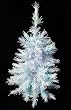 2' Pre-Lit White Artificial Christmas Tree - Green Lights
